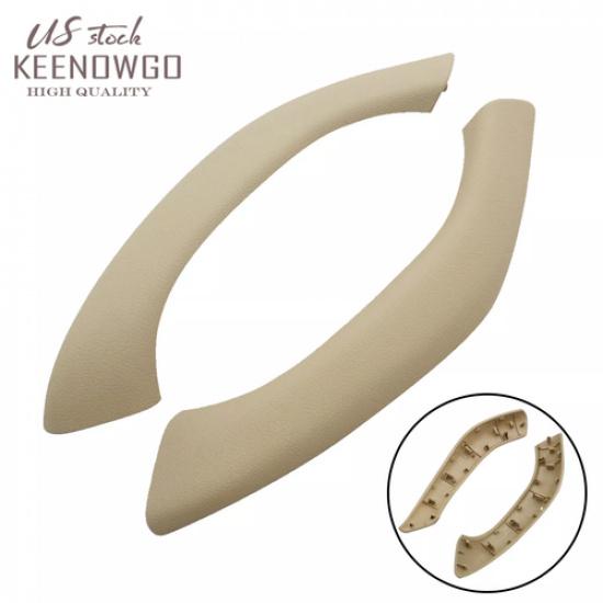 2/4PCS Carbon Fiber Inner Door Handle Pull Cover For 16-22 BMW X1 X2 F48 F49 F39