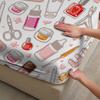 3pcs White Fitted Sheet Sets 100% Polyester For Girls Decor Nail Polish Tools And Hearts Printed  Flat Sheet With 2Pillowcases