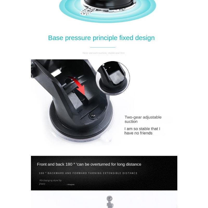 Ventuză rotativă de 360 ​​de grade, telescopică, pastă pentru tabloul de bord al mașinii, piedestal epoxidic cu ventoză, super aspirație multifuncțională