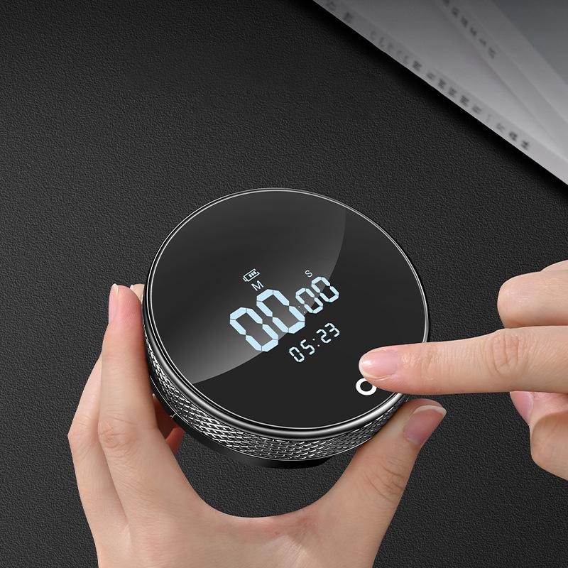Round Magnetic Timer Kitchen Rotary Timer Back Bracket Design Stopwatch Clock Cooking Shower Study Remind Clock Home Accessory