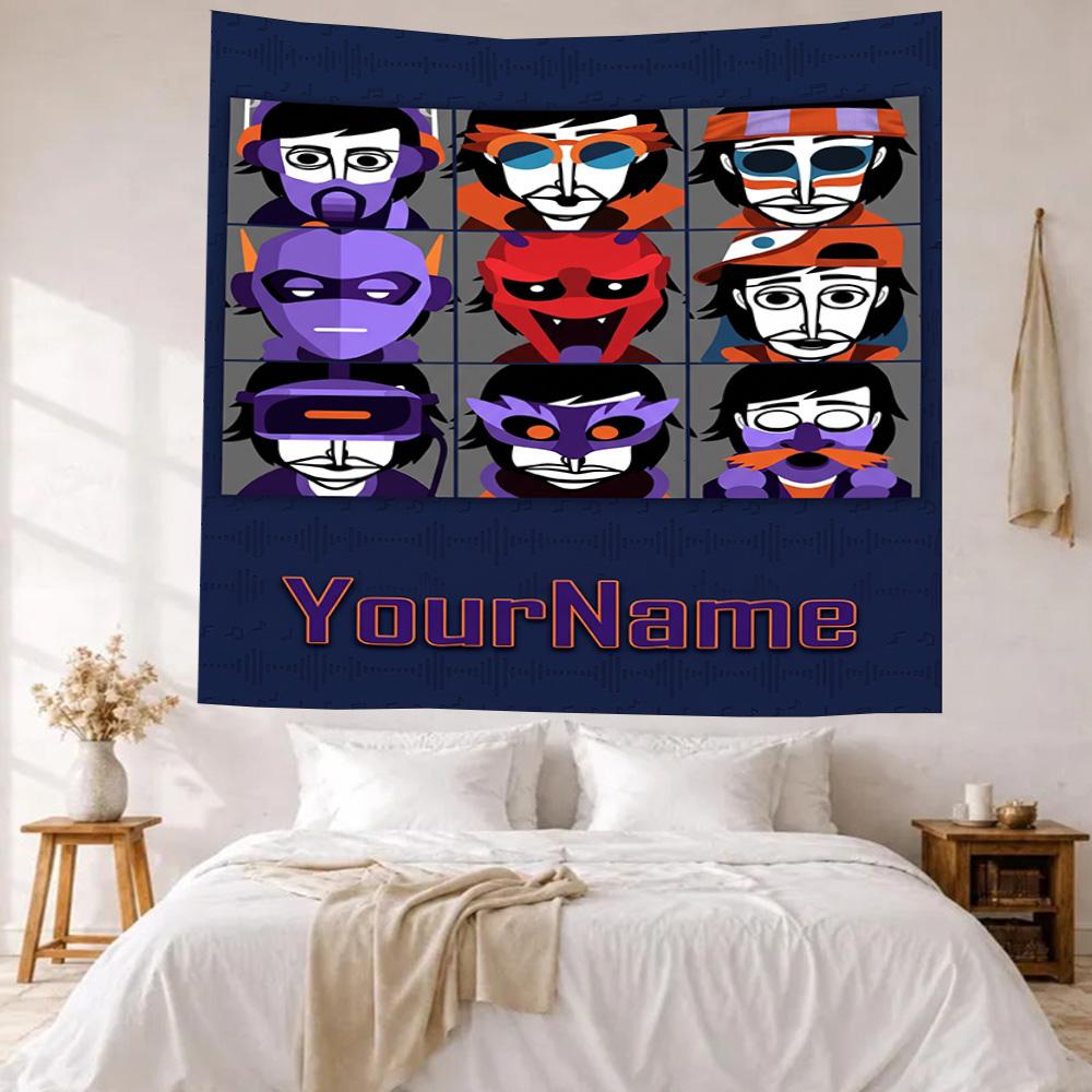 Incredibox Custom Your Name Wall Decor Tapestry Art For Pet Memorial Birthdaywedding Party Backdrop Family Gift