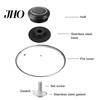 Universal Cookware Lid Handle 2Pcs Pot Knobs Set Top Replacement Knob for Casserole Glass Heat Resistant Anti-Slip Grip Easy Installation Kitchen