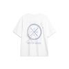 Li-Ning Wade Series Alphabet Print Crew Neck Pullover Comfortable Loose Short Sleeve Drop Shoulder T-Shirt Men Tops White AHSU363-4