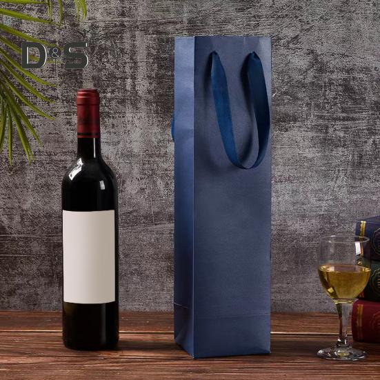 2 stk vingaveposer Gjenbrukbare spritposer Forsterket bunndesign Bryllupsfestjubileum Champagnevinposer med håndtak