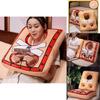 Creative Lock Shaped Plush Pillow Unique Funny Office Neck Support U Shape Cushion