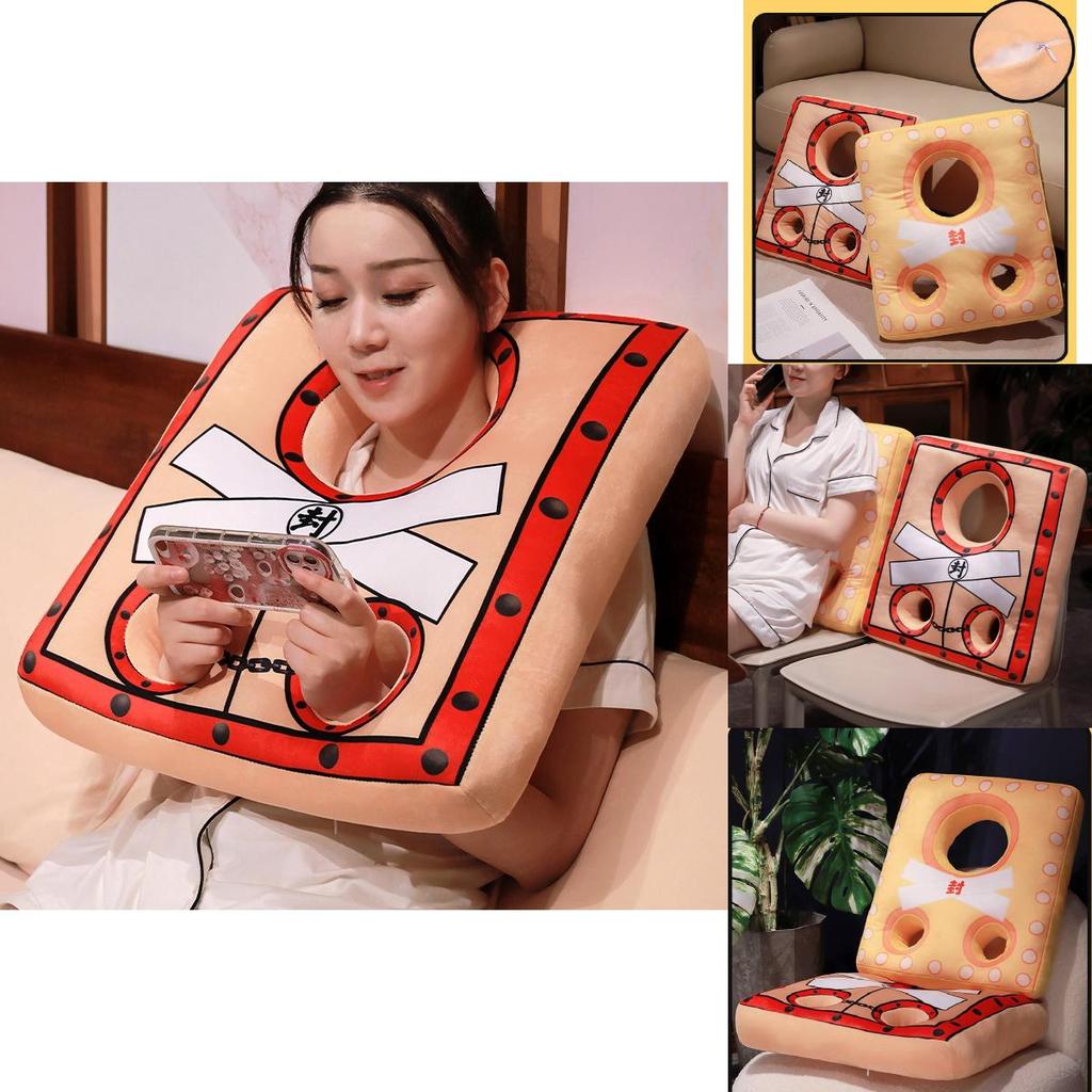 Creative Lock Shaped Plush Pillow Unique Funny Office Neck Support U Shape Cushion