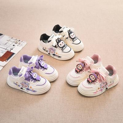 Labubu tüdrukute kingad 2025 uus suvi laste väikesed valged kingad pehme tallaga vabaaja spordi rulakingad tüdruk plahvatus