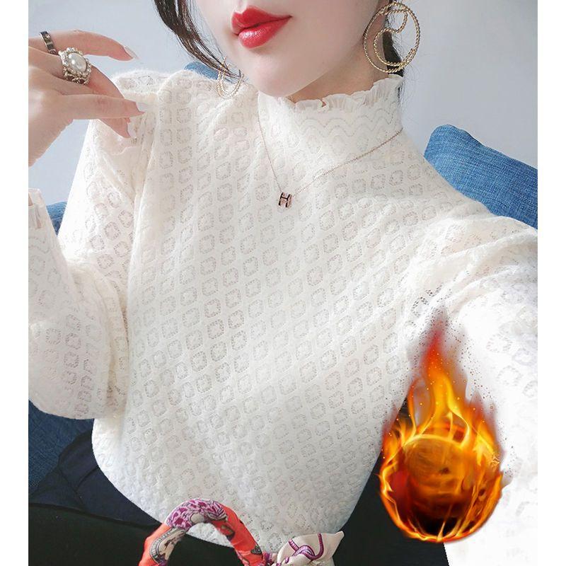 

Флисовая водолазка с длинным рукавом женская осенне-зимняя новая темпераментная кофта 3XL