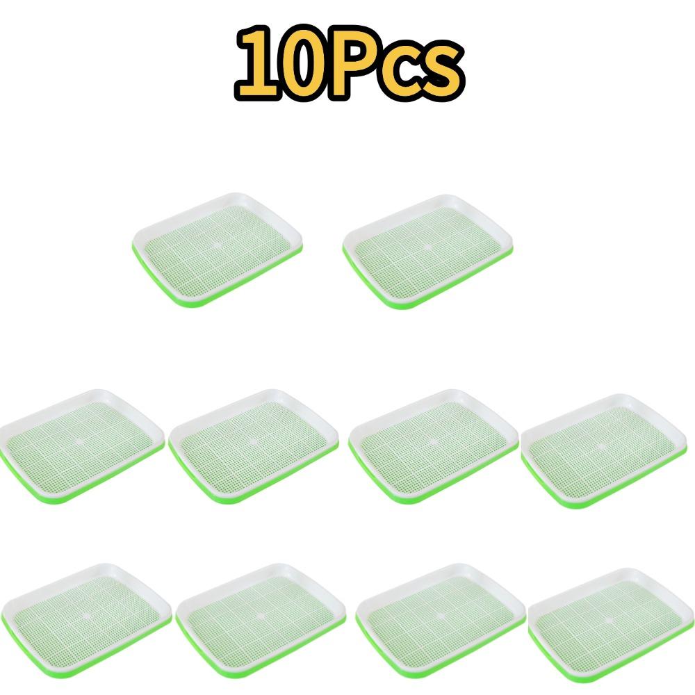 1/3/5/10Pcs Hydroponic Microgreens Sprouter Tray Seed Sprouting Plates Wheatgrass Grower Nursery Trays Home Garden Tools