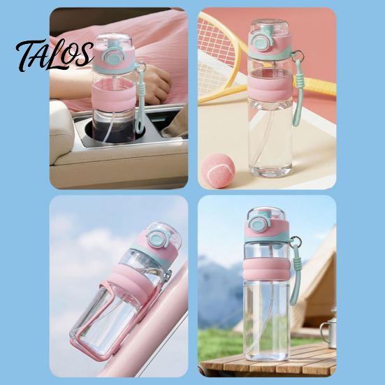 Summer Travel Cooling Mist Bottle Spray Sports Water Bottle, 750ml Dual-Use And Drink Cup with Safety Hydration Lock, Leak-Proof Plastic for