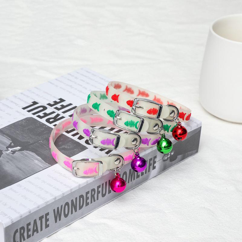 

Флуоресцентный силиконовый светящийся ошейник для кошек и собак - Защита от потери для ночных прогулок Yellow