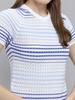 MONTE CARLO Women Smart Fit Off White Top