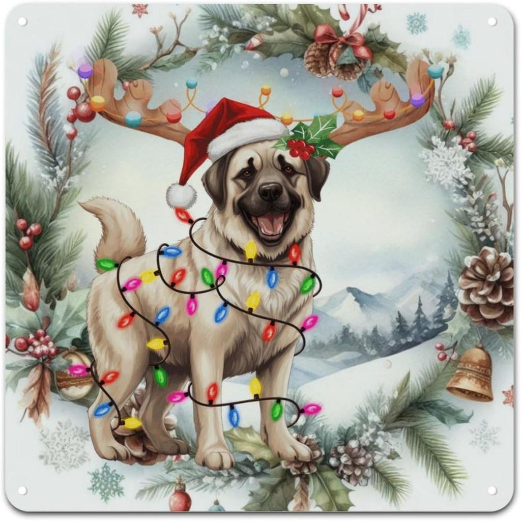 Christmas Metal Wall Art for Home Living Room Kitchen Decor