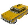 KiNSMART 1957 Chevrolet Bel Air Coupe Classic Taxi Cab Scale Diecast Metal Model Toy Car 5-Inch 140