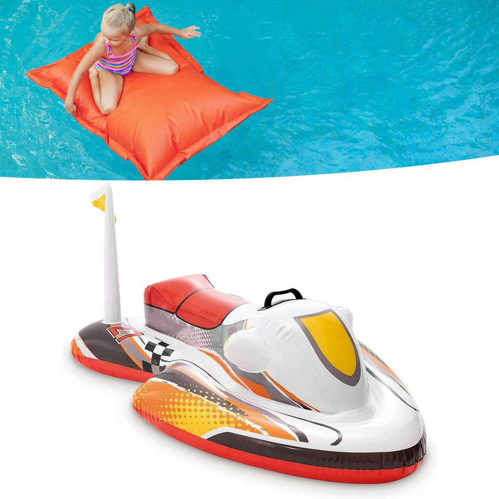 Child Inflatable Raft Thick Safe Portable Ride On Kids Inflatable Boat Toy for Swimming Pool