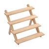 Jewelry Display Stand Wooden Earring Storage Container Desktop Tray Countertop Display Stand Bracelet Stand