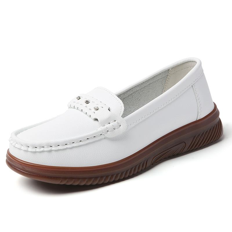 

Men Women Summer Spring Autumn Casual Loafers Fashionable New Leather Genuine Leather Suitable for Daily Wear and Various Occasions 38