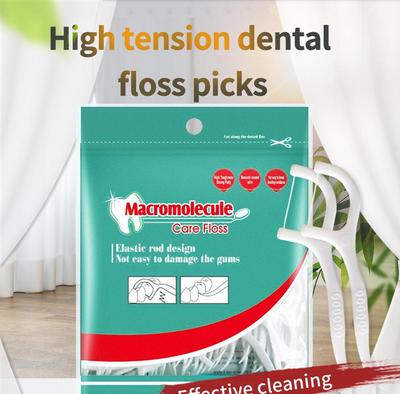 100Pcs Dental Floss Sticks Toothpicks With Threads Ultra Thin Disposable Tooth Picks Flosser ZH