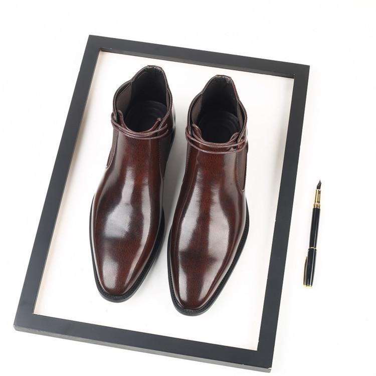 

Autumn and winter Martin boots British style large size men s boots retro leather boots Korean version men s high-top tooling men s leather boots 48