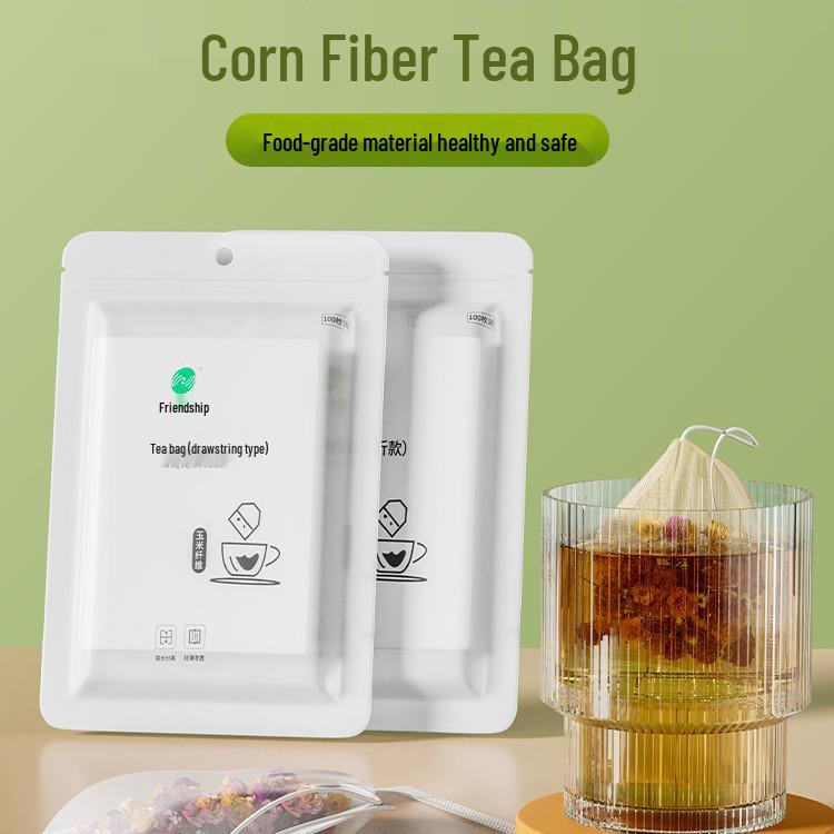 Newcomer Exclusive: 100 Corn Fiber Tea Bags, Food-Grade Disposable Filters