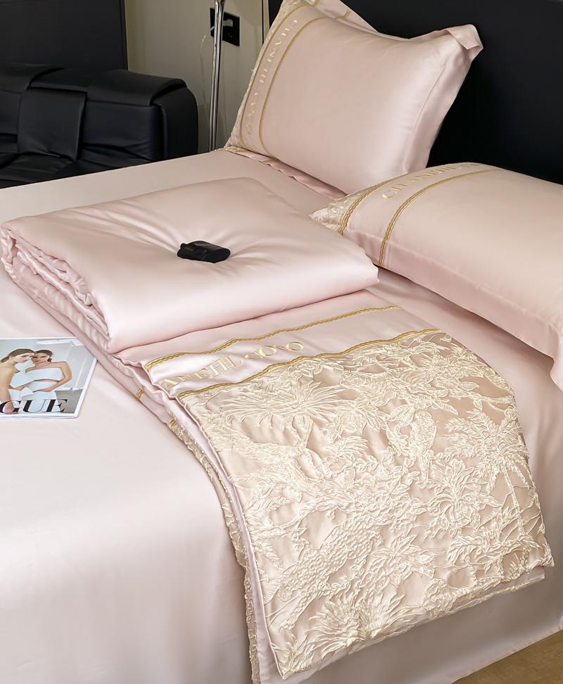 1 Set Light Luxury Wind Lace Silk Class A High Count Bedding Duvet Quilt  Air Conditioner Quilt Cool Summer 150X200 200X230