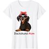 Dachshund Mom Bandana Womens Dachshund Dog T-Shirt Casual Cotton Daily Four Seasons Vintage T Shirt Tees Streetwear