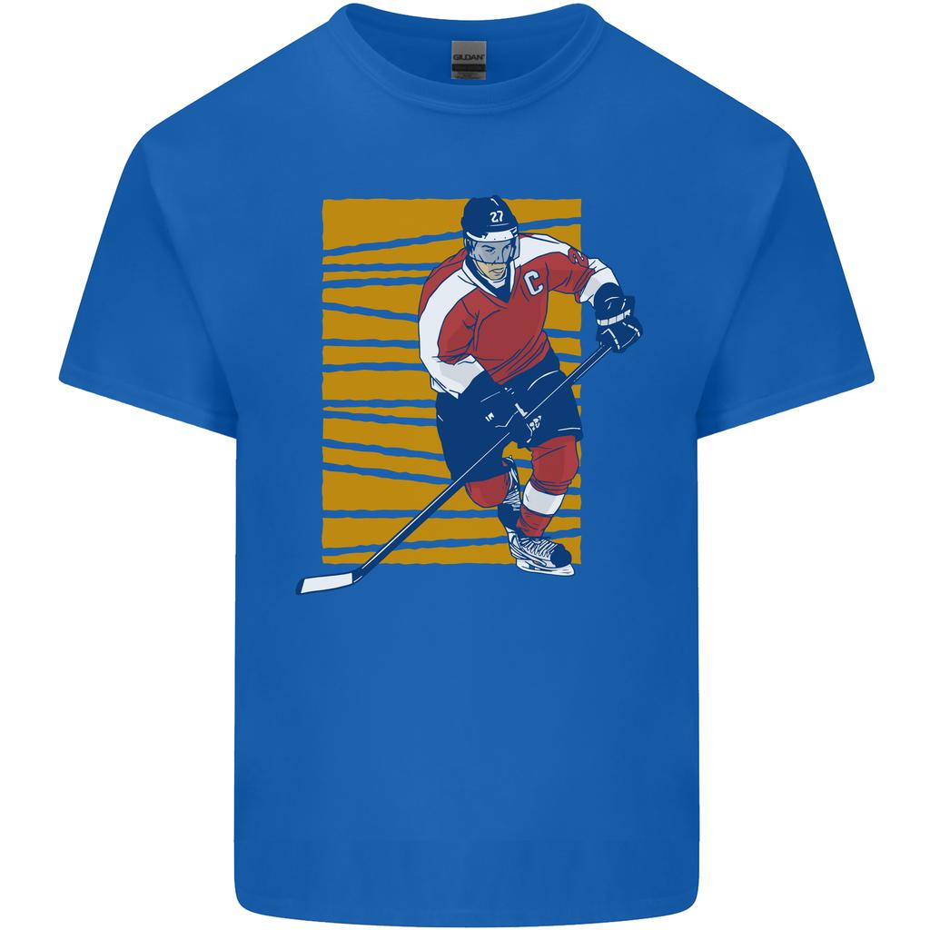 Ice Hockey Player Unisexs Light Cotton TShirt