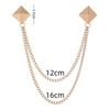High Quality Rhinestone Flower Brooch Korean Tassel Chain Suit Collar Pins Corsage Fashion Wedding Party Jewelry Accessory