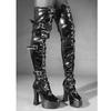Fashion FHC12cm Chunky High Heels Women Thigh Boots,Erotic Platform Botas,Night Club Stage Jazz Dance Shoes,Black,Red,Pink,Custom Colors