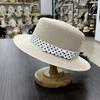 Quality French Retro Flat Top Straw Hat Encrypted Straw Top Hat British Foreign Style Beach Hat Sun Hat