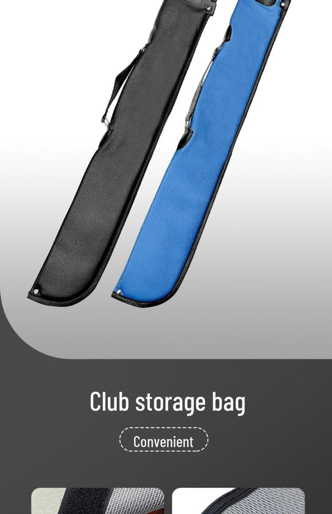 Three-Quarter Portable Billiard Cue Sleeve & Bag for Nine-ball & Big-head Cues