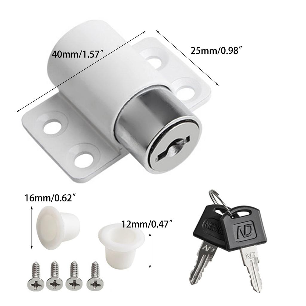 Sliding Door Window Locks With 2 Keys Baby-Child Safety Protections Antitheft Door Window Security Lock Catches Set