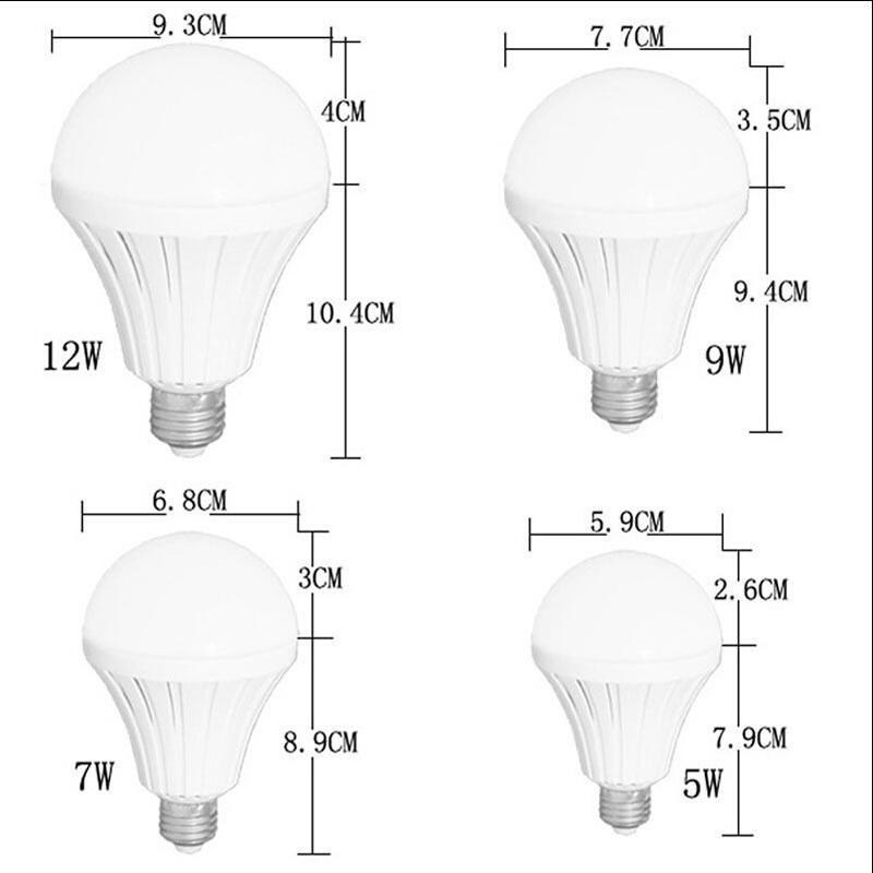 LED Smart Bulb E27 5W 7W 9W 12W 220V Light Lighting Lamp Emergency Flashlight JJ uygun fiyatlı