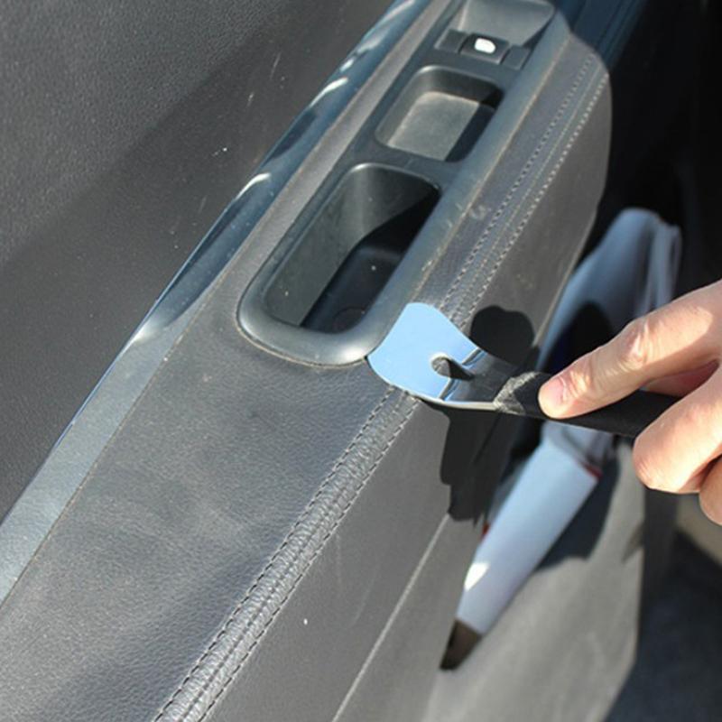 Strumento per la rimozione delle finiture dell'auto, leva di rimozione delle finiture a due estremità, cacciavite di fissaggio