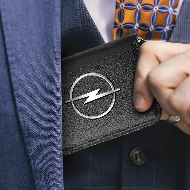 Auto Führerschein Ausweis Bankkarte Brieftasche Auto Styling Für Opel Astra j Insignia Astra g Corsa Zafira b Mokka Vivaro Meriva