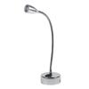 3W Flexible Gooseneck Light Silver Gooseneck LED Lamp Modern LED Wall Lamp  Reading