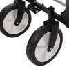 Foldable Camping Trolley Height Adjustable Large Capacity Heavy Duty Portable Collapsible Camping Wagon Cart for Outdoor