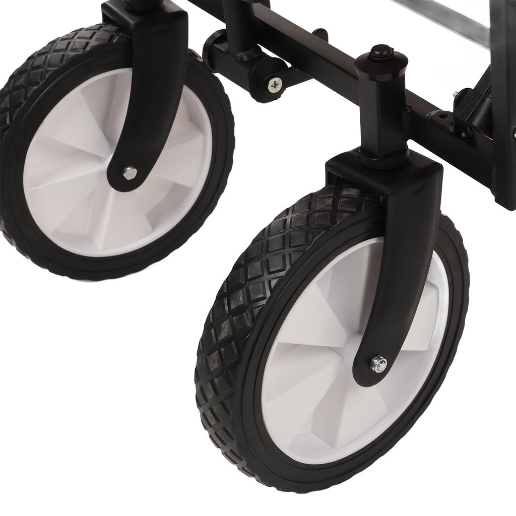 Foldable Camping Trolley Height Adjustable Large Capacity Heavy Duty Portable Collapsible Camping Wagon Cart for Outdoor