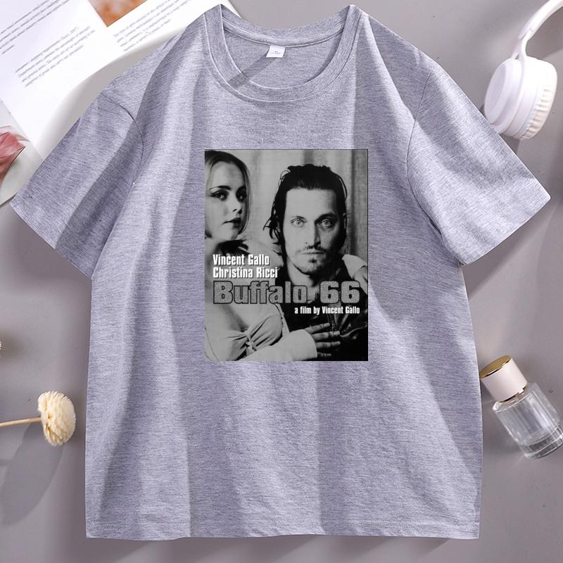 Japanese Style Buffalo 66 Film TShirt Movie Graphic Tee Printed Cotton Oneck Short Sleeve T Shirt Unisex WoUnisex Fashion Tops