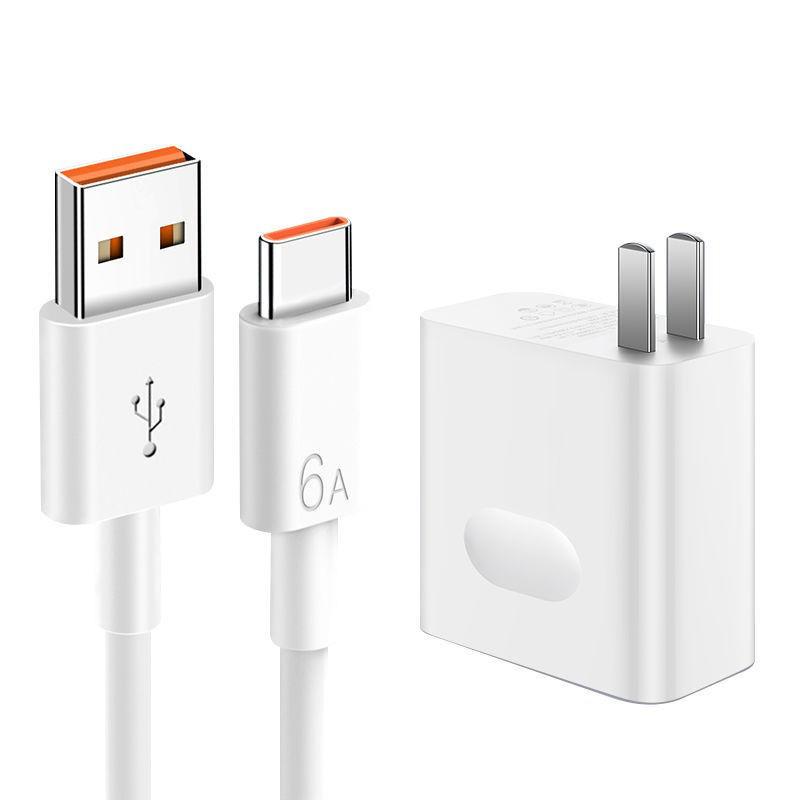 Huawei 66W Fast Charging Kit with 6A Type-C Data Cable and Certified Flash Charger