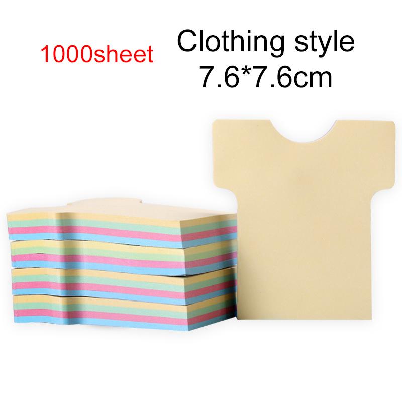 1000sheet Sticky Note Teaching Incentive Supplies Office Study Notes Fluorescent Color Student Sticky Notes Tear-off Message TMZ