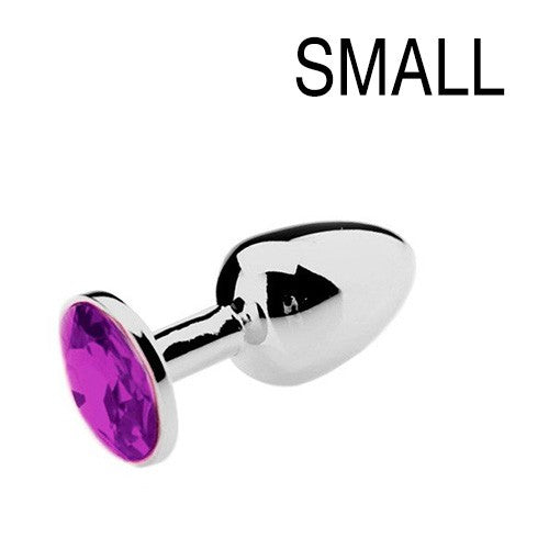 Plug Bijou Strass Violet - SMALL 6.5 X 2.7cm - Generic - Anal Jewelry