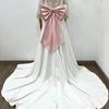 Large Bowknot Waist Ornament Satin Tulle Bow Bow Knots Accessories  Sophisticated Gown