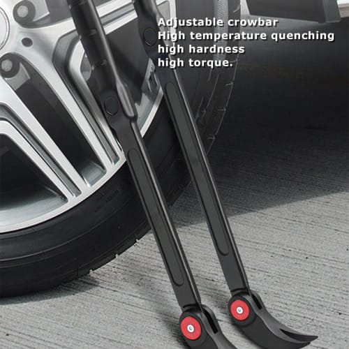 Index Pry Bar - Heavy-Duty Index Pry Bar Tool, Nail Puller Bar | Heavy-Duty Nail Puller Tire Removal Prybar with Ergonomic Handle for Home Remodeling