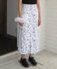 Sinun Rose Printed Skirt (Blue)