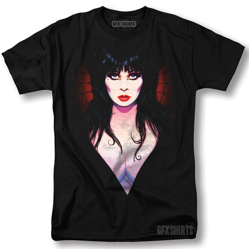 Elvira Shirt Horror Movie Vintage Graphic Design T-Shirt