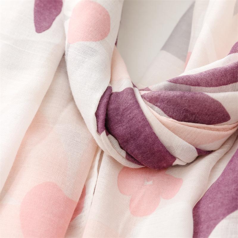 Warm Large Handkerchief, New Women'S Beach Towel, Fashionable Printed Rectangular Scarf, Outdoor Sunshade Thin Headscarf