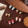 Creative Retro 3D Drip Oil Polymer Clay Mushroom Earrings