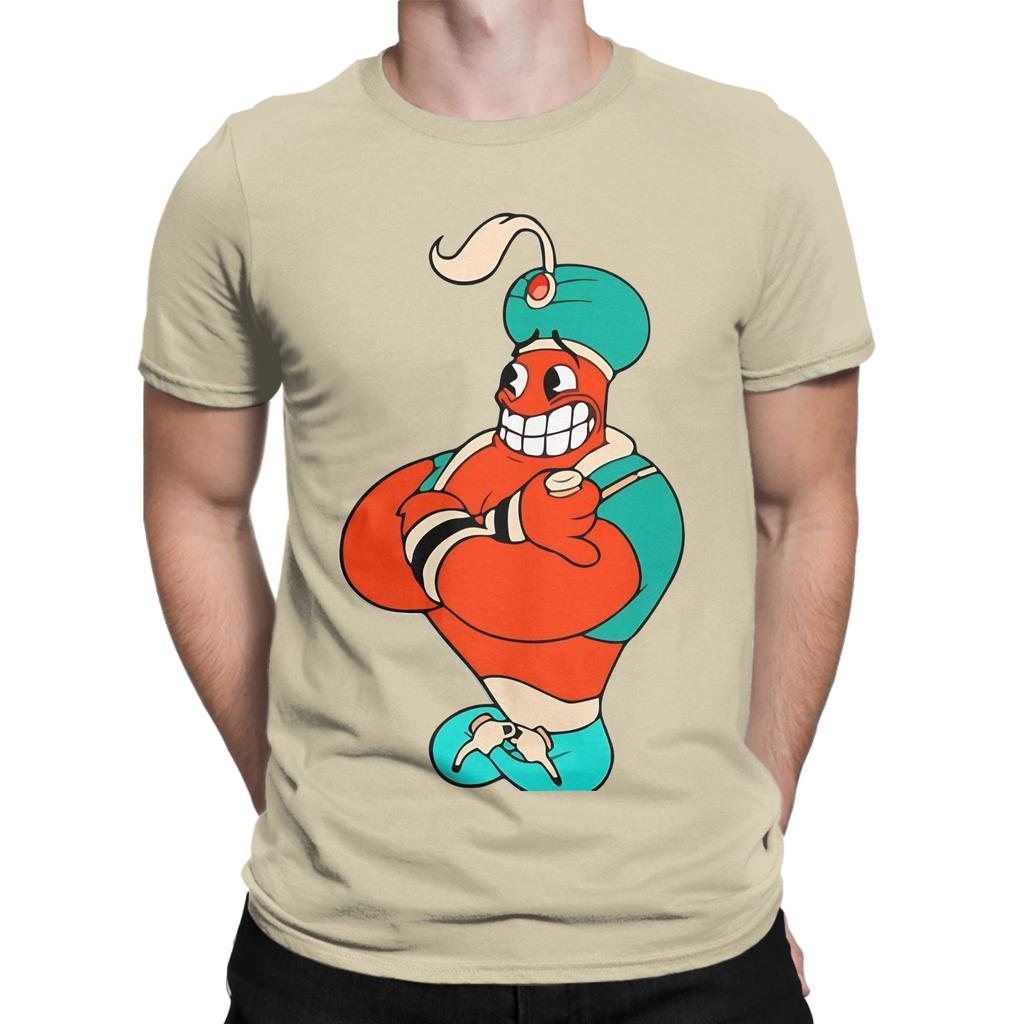 Genie Djimmi The Great Graphic Funny 100 Cotton TShirt Cuphead Tops Tees For Unisex