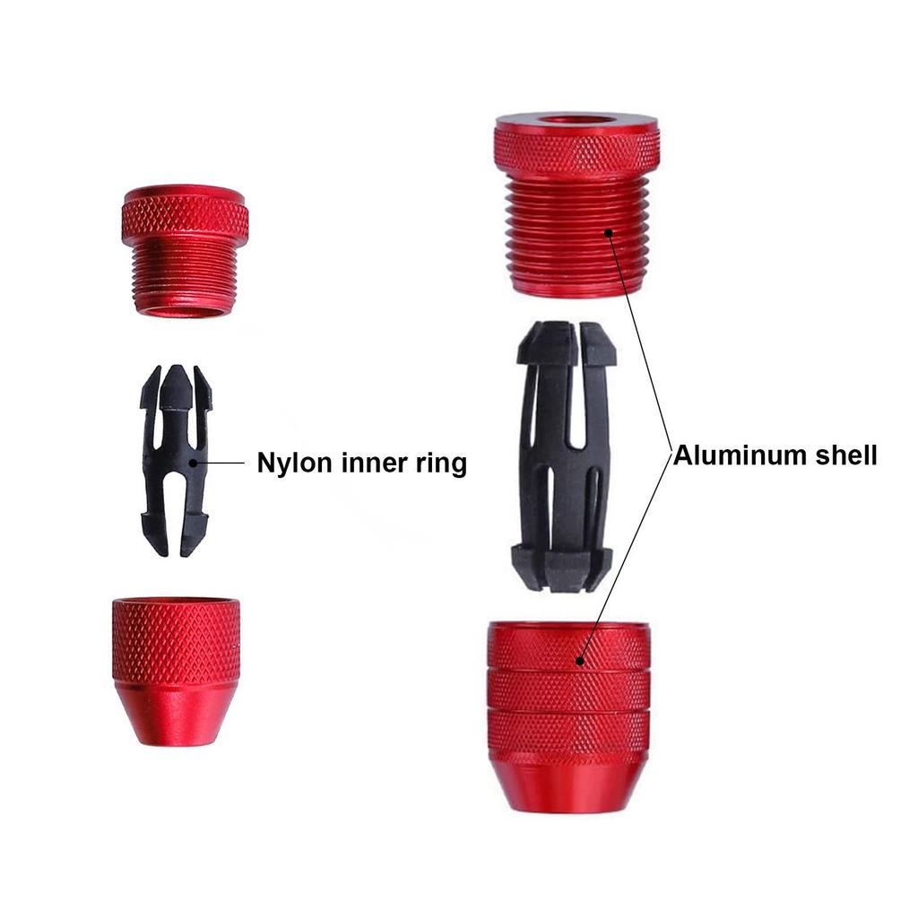 Adjustable Drill Bit Stop Collar Woodworking Positioning Clamp Aluminum Alloy Depth Stop Ring Fixing Tool